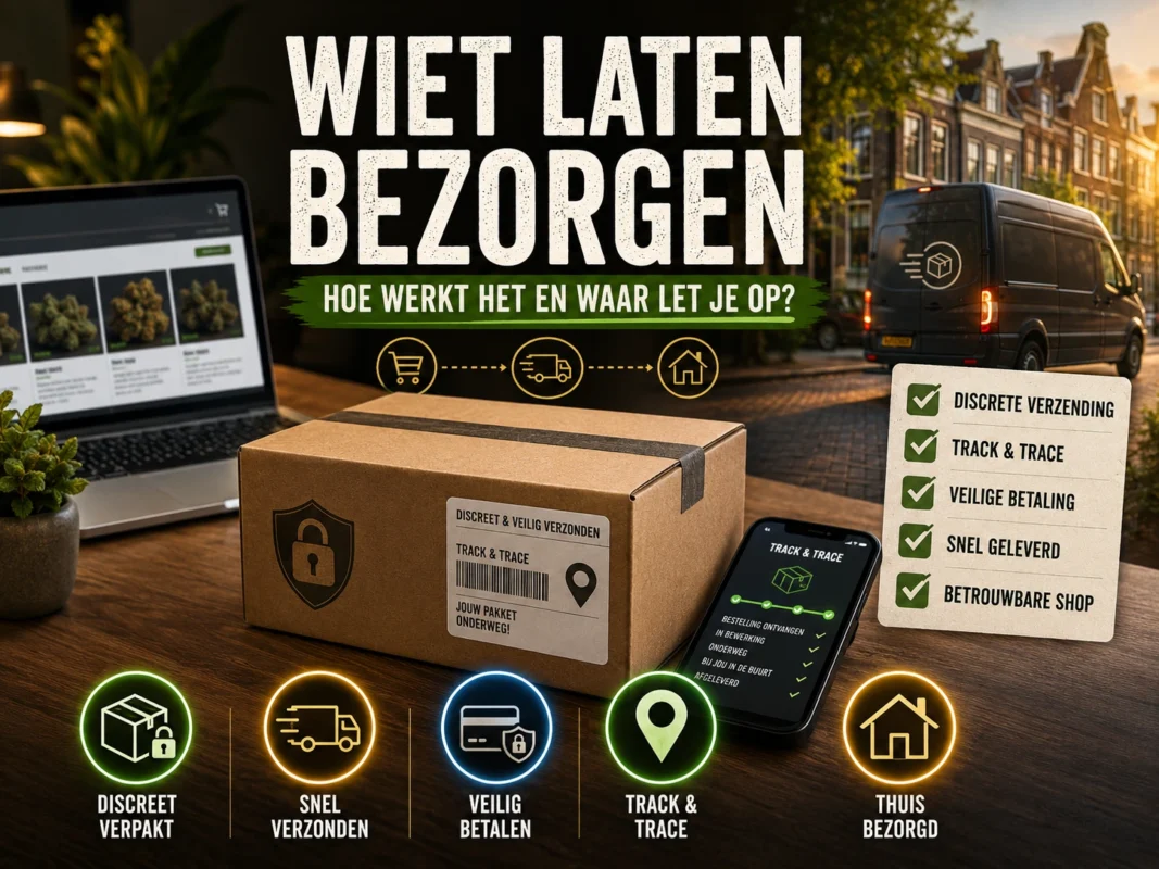 Wiet laten bezorgen pakket