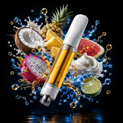 Blue Milk THC vape cartridge 510 thread 65,1% THC